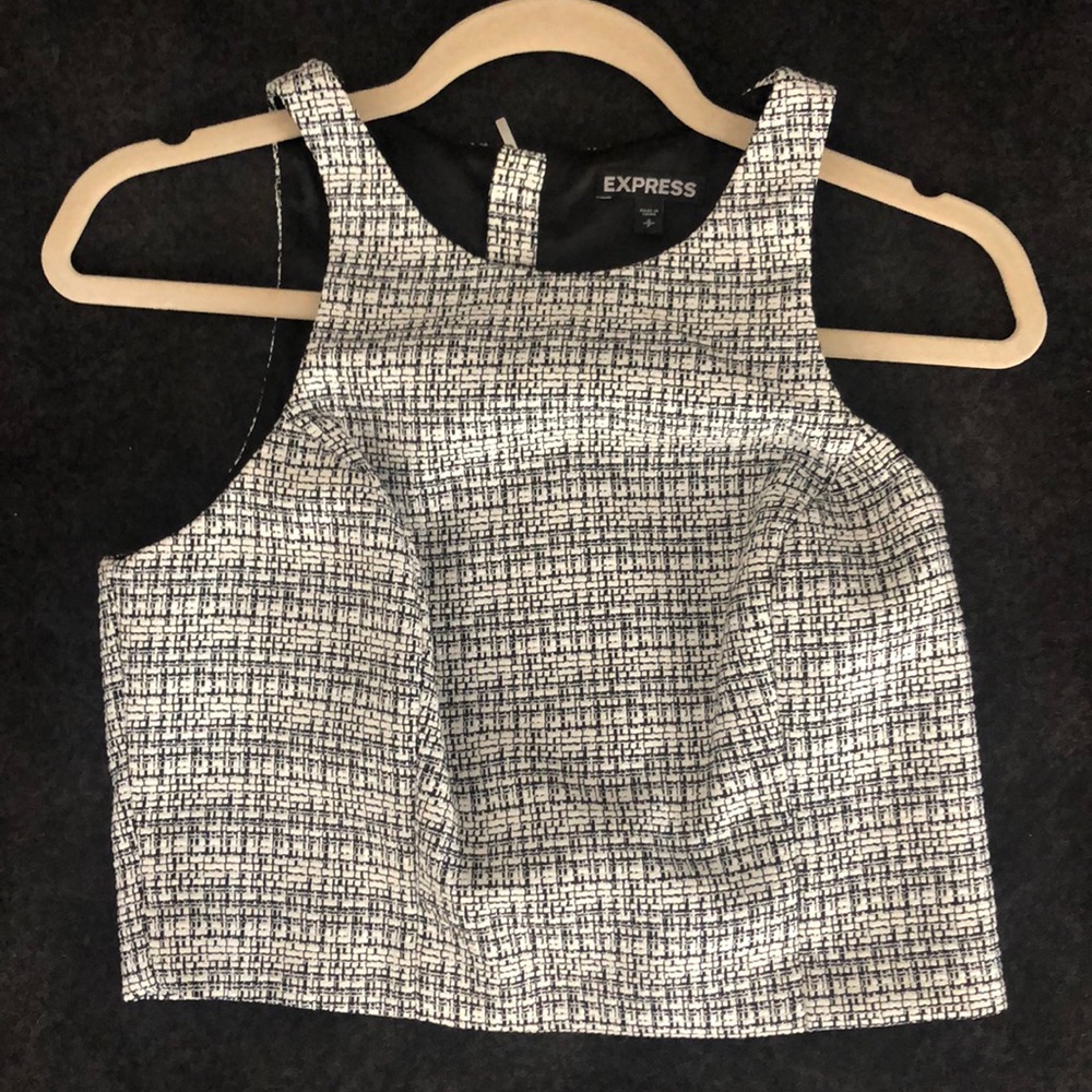 Express Zip Back Crop Top